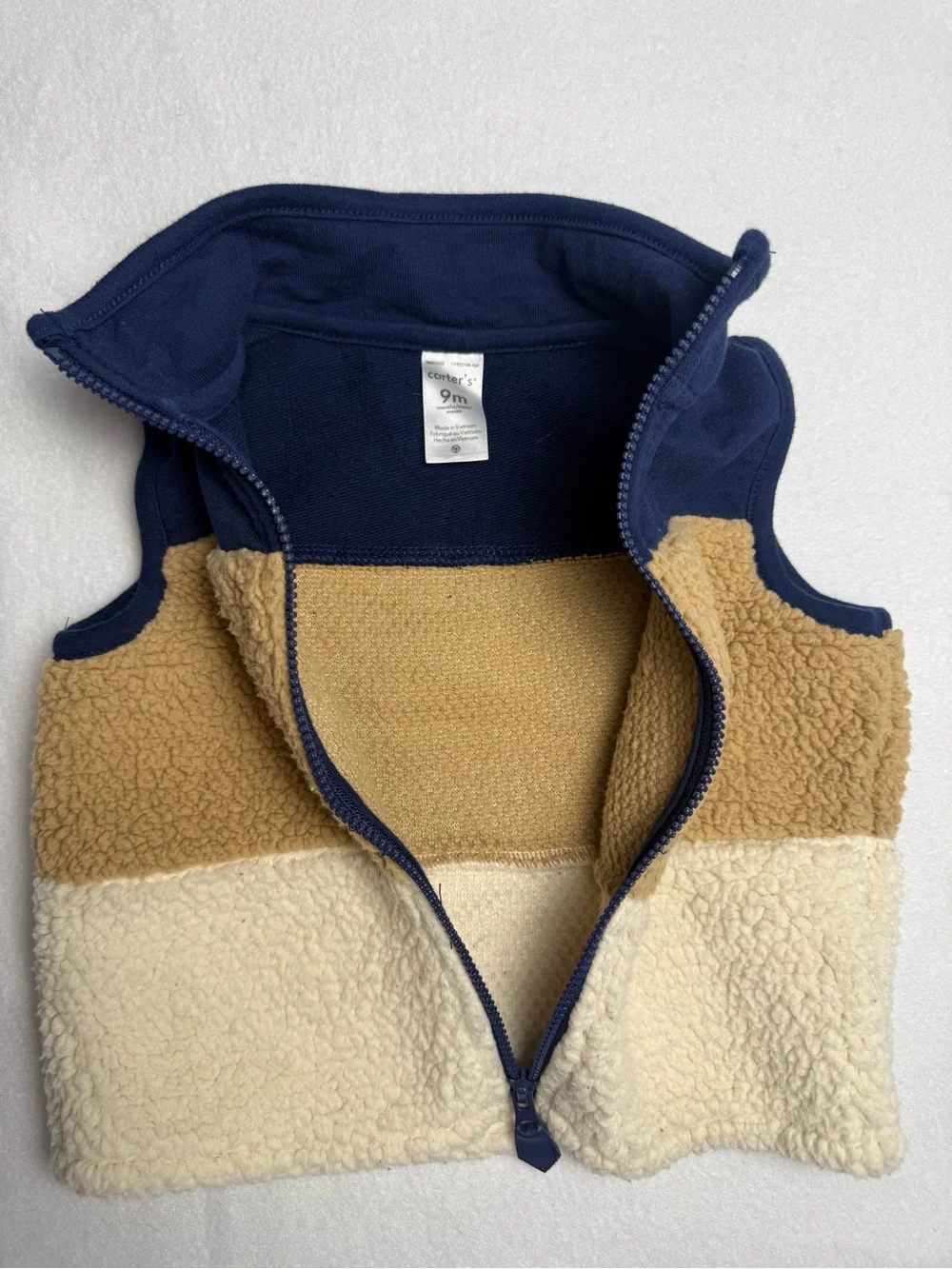 Carter’s Baby Boys Sherpa Fleece Colorblock Vest